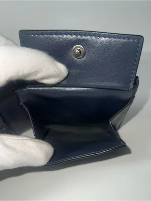 Coach Men's Signature Leather Black & Charcoal Bifold Wallet W/ Coin Pocket thumbnail 11
