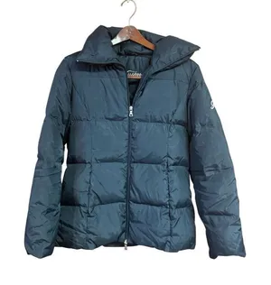 Guess Black Feather Down Puffer Jacket Sz M thumbnail 1