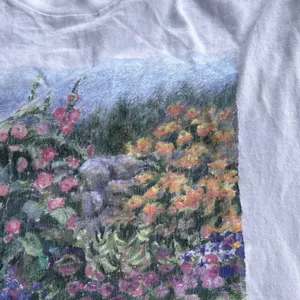 Vintage Groan & mc gurn women’s Boston Flower Shirt Single Stich USA Made Sz L thumbnail 3
