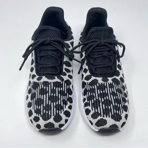 Athletic Works Women's Soft Running Athletic Sneaker 6.5 Black White thumbnail 2