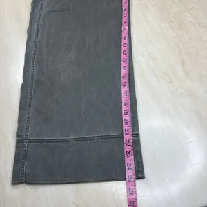 GAP Womens Size 4 Gray Wide Leg Crop High Rise Patch Pocket Denim Pants A36 thumbnail 11