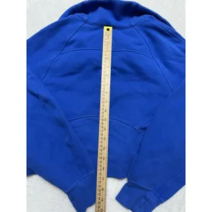 Lululemon Women's Scuba Royal Blue Solid 1/2 Zip Fleece Pockets Size Xs/S thumbnail 9