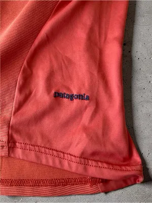 Patagonia Made in USA Athletic Tank Top orange Mesh Size Large thumbnail 6