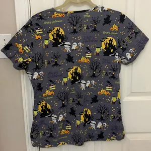 Cherokee Women’s Short Sleeve Halloween Scrub Top thumbnail 8