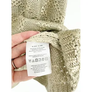 Anthropologie Moth Metallic Knit Tank‎ Top Women's S Gold Shimmer thumbnail 7