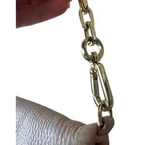 Tory Burch Pebbled Leather Foldover Crossbody‎ Tan Chain Bag thumbnail 8