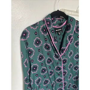 Room Service Women’s Pajama Sleep Set Green Pink Size XL X-Large NWOT thumbnail 5
