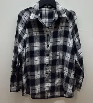 SHEIN Size Medium Plaid Shirt Preloved. thumbnail 1