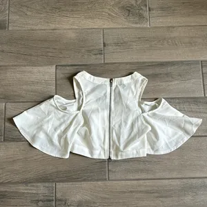 Rumor boutique lace up cold shoulder top thumbnail 4