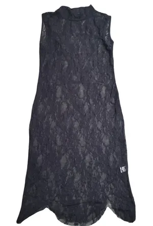 Black Mockneck Lingerie Lace Slip‎ Dress Size: S/M thumbnail 1