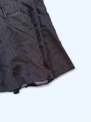Black polka dot midi skirt with elastic waistband size M thumbnail 4