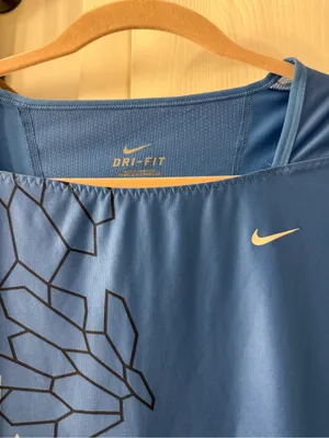 Nike Light Blue Dri-FIT Short Sleeve Graphic Tee thumbnail 2