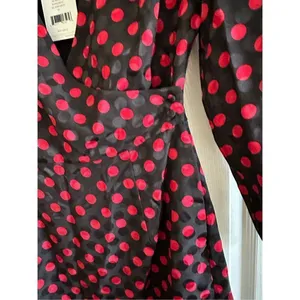 NWT Re/Done Polka Dot 80s Silk Dress Size XS thumbnail 6