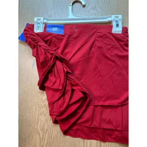 New Women’s Joy Lab Athletic Stretchy Skort High Rise Pockets Red size Small thumbnail 6