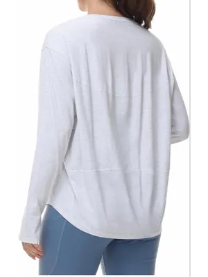 NEW THE GYM PEOPLE Long Sleeve Workout Shirts Back Loose Fit Running Tee XS thumbnail 3