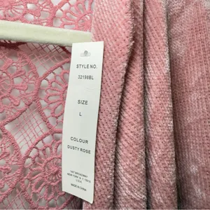 Bliss Lane Large Mauve Dust Rose‎ Waterfall Drape Cardigan Fairycore Boho Chic thumbnail 5