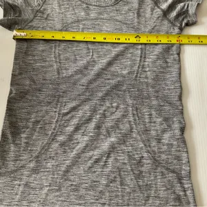 Lululemon Swiftly Tech Short Sleeve Crew Slate / White T Gray T Shirt Women Sz 8 thumbnail 4