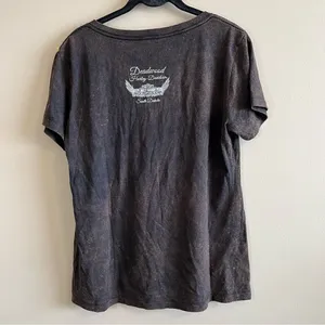 ✨ Harley Davidson Women’s‎ Black Brown South Dakota Top Large thumbnail 5