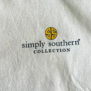 Simply Southern Camping Is My Happy White Tee Shirt Youth Large thumbnail 4