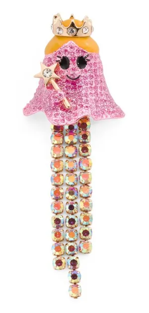 NIB Betsey Johnson Halloween Crystal Princess Brooch thumbnail 1