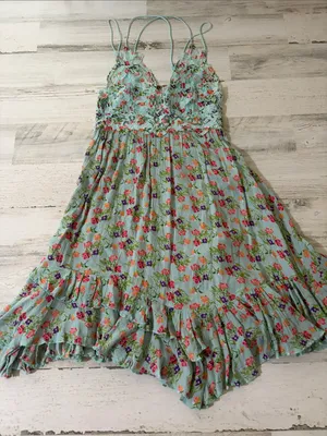 Free People Adella Printed Mini Slip/ Dress thumbnail 5