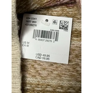 American Eagle AE Whoa So Soft Sz M Fair Isle Sweater Pink Cropped Boho Cozy New thumbnail 6