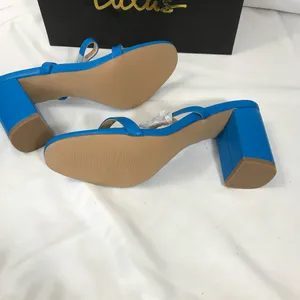 Lulu's Arielle Vibrant Blue Heeled Sandals Size 7 NIB thumbnail 3