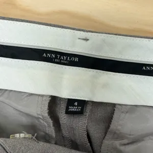 Ann Taylor Women's Classic Career Business Casual Trouser Pants Cedar‎ Heather 4 thumbnail 6