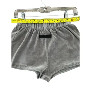 Fear of God Essentials Women's Velour Beach Short Oak Size Small thumbnail 3