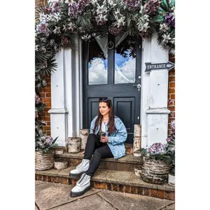 DR. MARTENS Sinclair Platform Bootie (Women) in White Milled Nappa Leather US 8 thumbnail 3