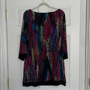 Colorful Abstract Print Dress thumbnail 5