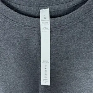 Lululemon Tuck & Gather Pullover in Heathered Mod Black Size 4 thumbnail 5