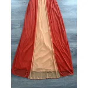 Vintage Y2K Taboo Two Toned Orange Long Formal Dress With Gem Size Small Dance thumbnail 2