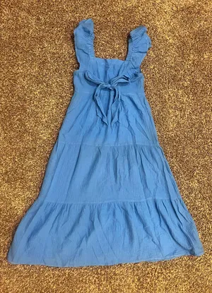 Mud Pie Long Blue Dress thumbnail 3