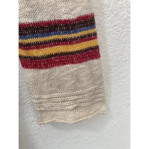 American Rag Cotton Southwestern Western Fall Knit Fringe Cardigan Sweater Large thumbnail 6