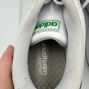 Adidas Advantage Clean QT White Green Stripe Sneakers Women's‎ Size 8.5 Vegan thumbnail 9