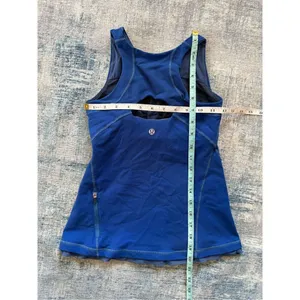 Lululemon Royal Blue Fitness Athletic Tank Top Size 4 thumbnail 4