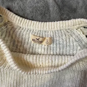 Hollister Textured Knit Sweater Floral Lace Trim Womens S Open Knit Shabby Chic thumbnail 2