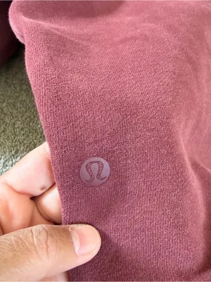 Lululemon Women’s Scuba High-Rise Jogger Pants Cotton Terry Mulled Wine 14 thumbnail 9