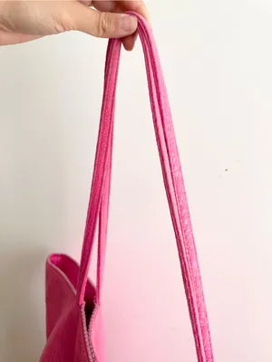 Carlos Falci Fatto a Mano Pink Zebra Print Embossed Tote Bag thumbnail 4