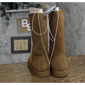 NWT Universal Thread Sarah Suede Shearling Winter Boots 91467407 Tan Brown 6M thumbnail 8