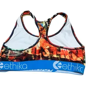 Ethika Sports Bra Womens Size L Multicolor Graphic Print Racerback thumbnail 4