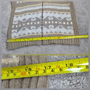 Vtg Lauren Ralph Lauren Womens Tan Fair Isle Full Zip Sweater Vest Size Medium thumbnail 14