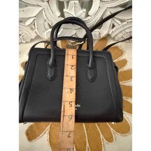 Kate Spade Knott Mini Satchel Black Pebbled‎ Leather PXR00438 NWT $298 Retail FS thumbnail 6