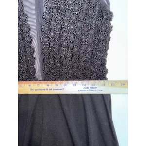 For Love & Lemons Black Sheer Mesh Floral Lace Mini Dress Size M skater daisy‎ thumbnail 11