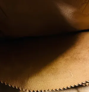 Faux leather women's handbag brown 12 in wide x 12 long excellent condition thumbnail 6
