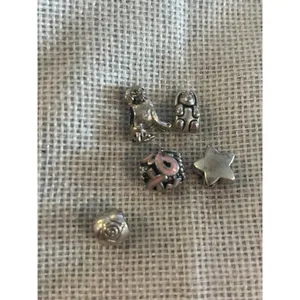 A550 charm bracket silver plated 5 pcs Gray thumbnail 2