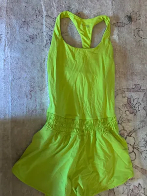 XS green aerie athletic romper thumbnail 1