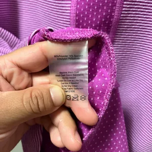 Title‎ Nine Layli Cowl Neck Tunic Dress Size Large Purple Polka Dot thumbnail 6