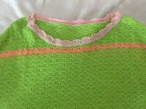 Cropped Crochet Skit Sweater Multiple thumbnail 2